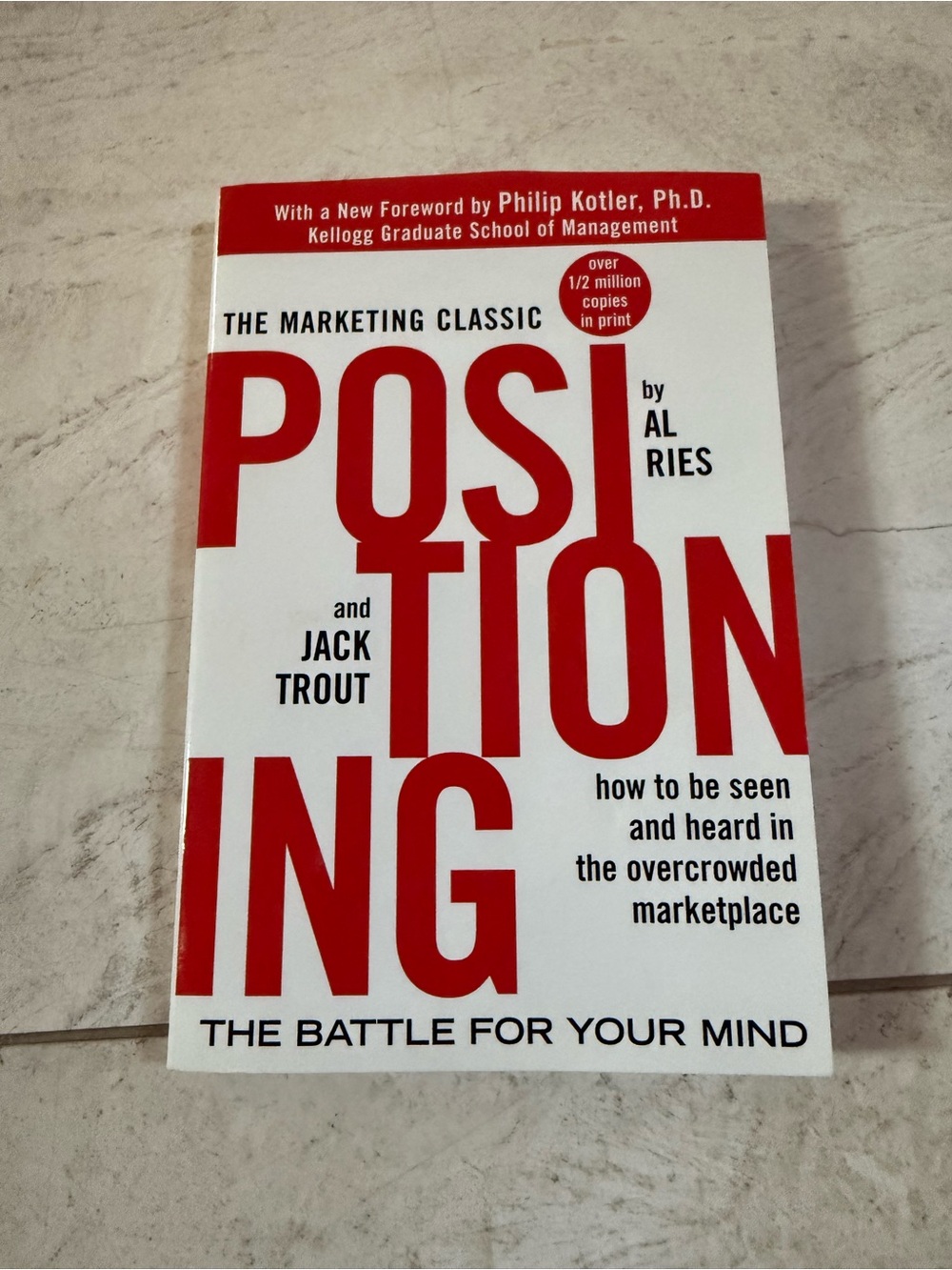 Positioning by Al Ries & Jack Trout - White & Red Paperback